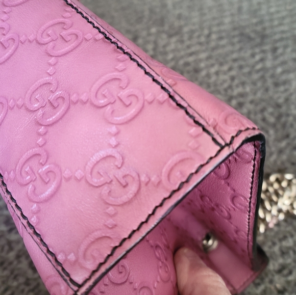FIRM NO OFFERS SALE ONLY NO TRADE Gucci Pink Tassel Emily Medium Size - Picture 4 of 12
